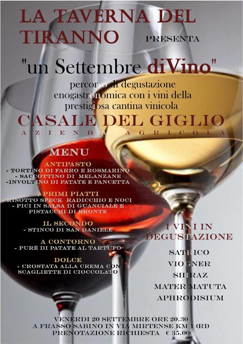 Locandina Settembre diVino